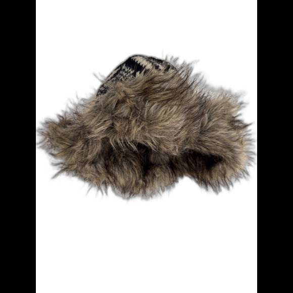 American Eagle Buffalo Trapper Hat w/Faux Fur Ear Flaps Fleece Lining - Picture 1 of 6